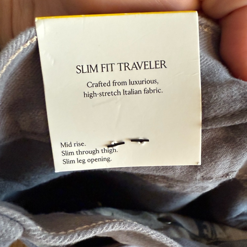 Banana Republic Gray Slim Fit Traveler Pants